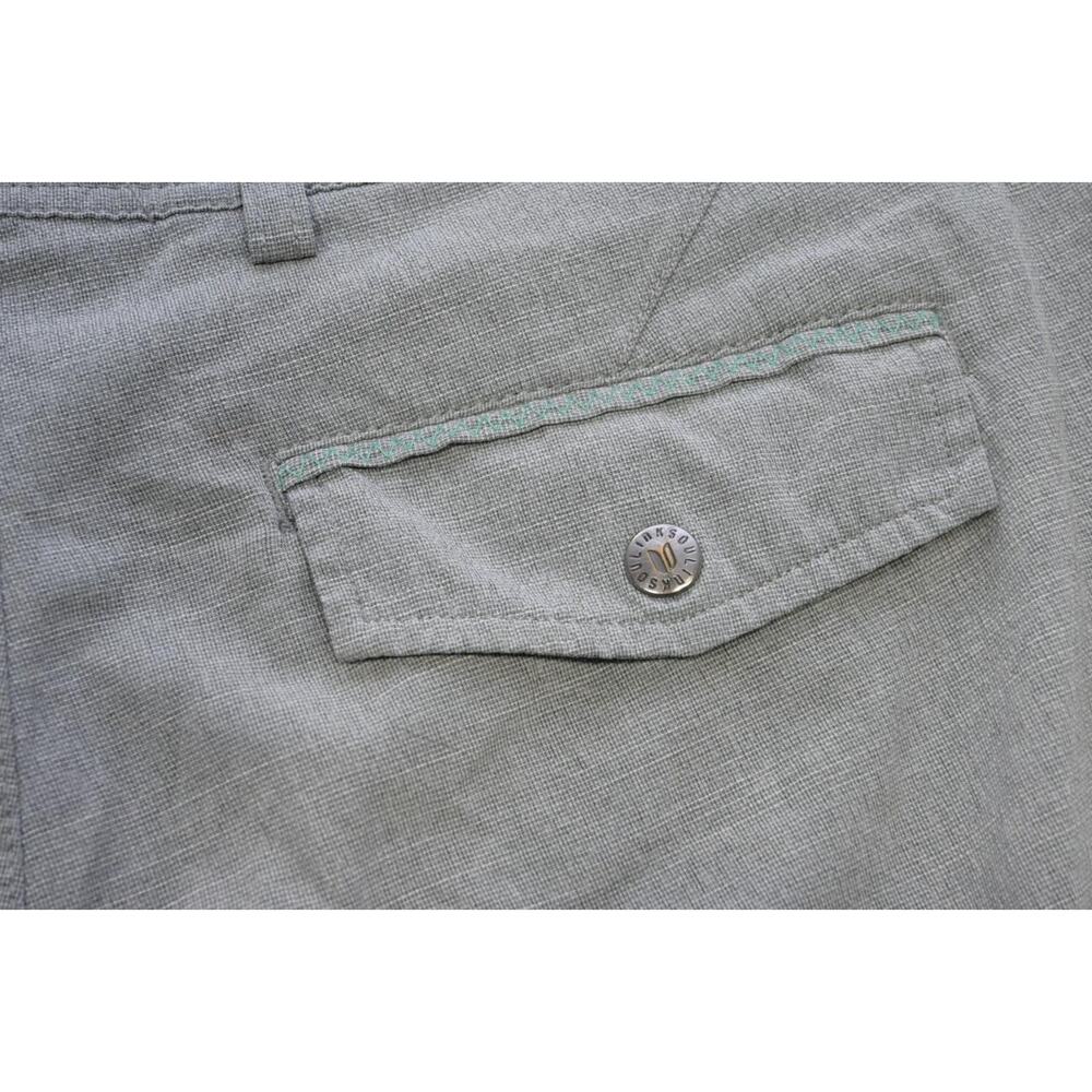 LinkSoul Hybrid Golf Shorts Gray Wicking Flat Performance Athletic Mens Size 35 - Picture 8 of 9